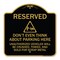 Signmission Reserved Do Not Think About Parking Here Unauthorized Vehicles Crushed Towed and Sold, BG-1818-22984 A-DES-BG-1818-22984 - alternate 1